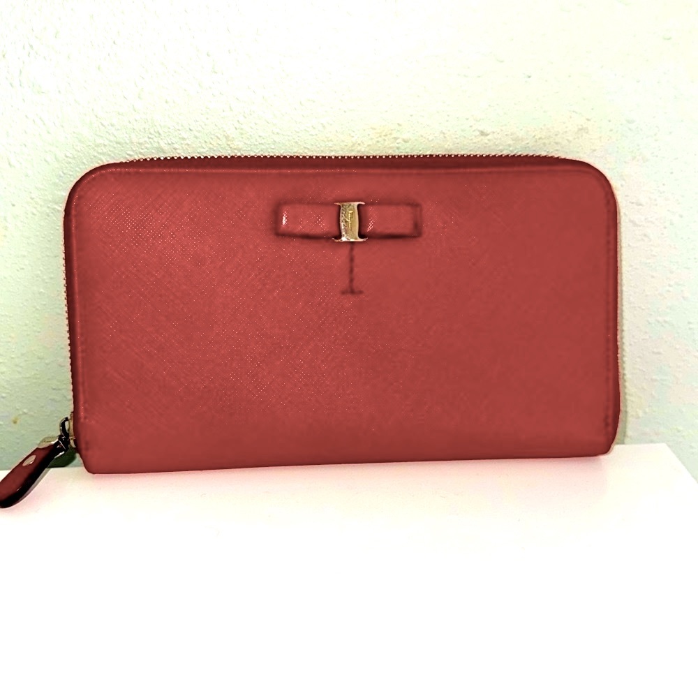Salvatore Ferragamo Saffiano Wallet. Very Good Used Condition